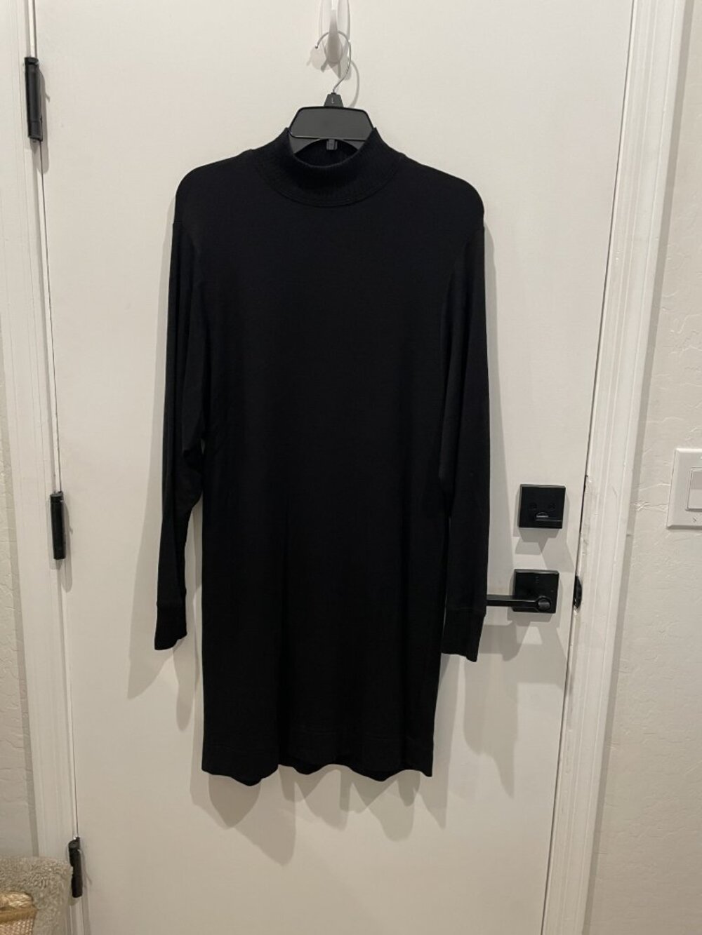 Splendid Black mock neck sweater dress or tunic - Size Small - Retail $187